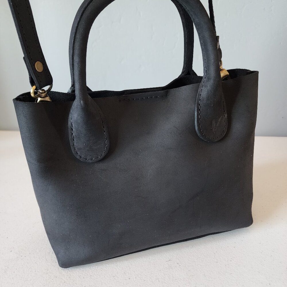 Portland Leather Black Crossbody Bag - Picture 5 of 16